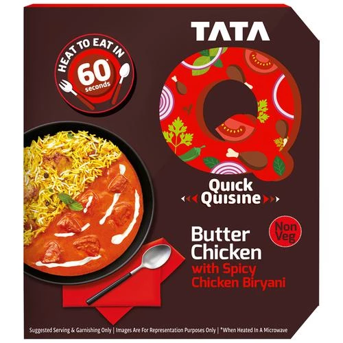 TATA Q Heat To Eat - Butter Chicken With Spicy Chicken Biryani, 330 g-2.webp